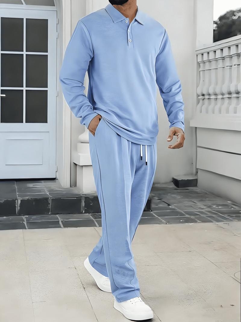 2-piece men's luxury retro suit set - Four season long sleeved jacket and pants with chest pocket, button front, customized for business, formal, and semi formal occasions - men's elegant two-piece set, casual wear, business attire