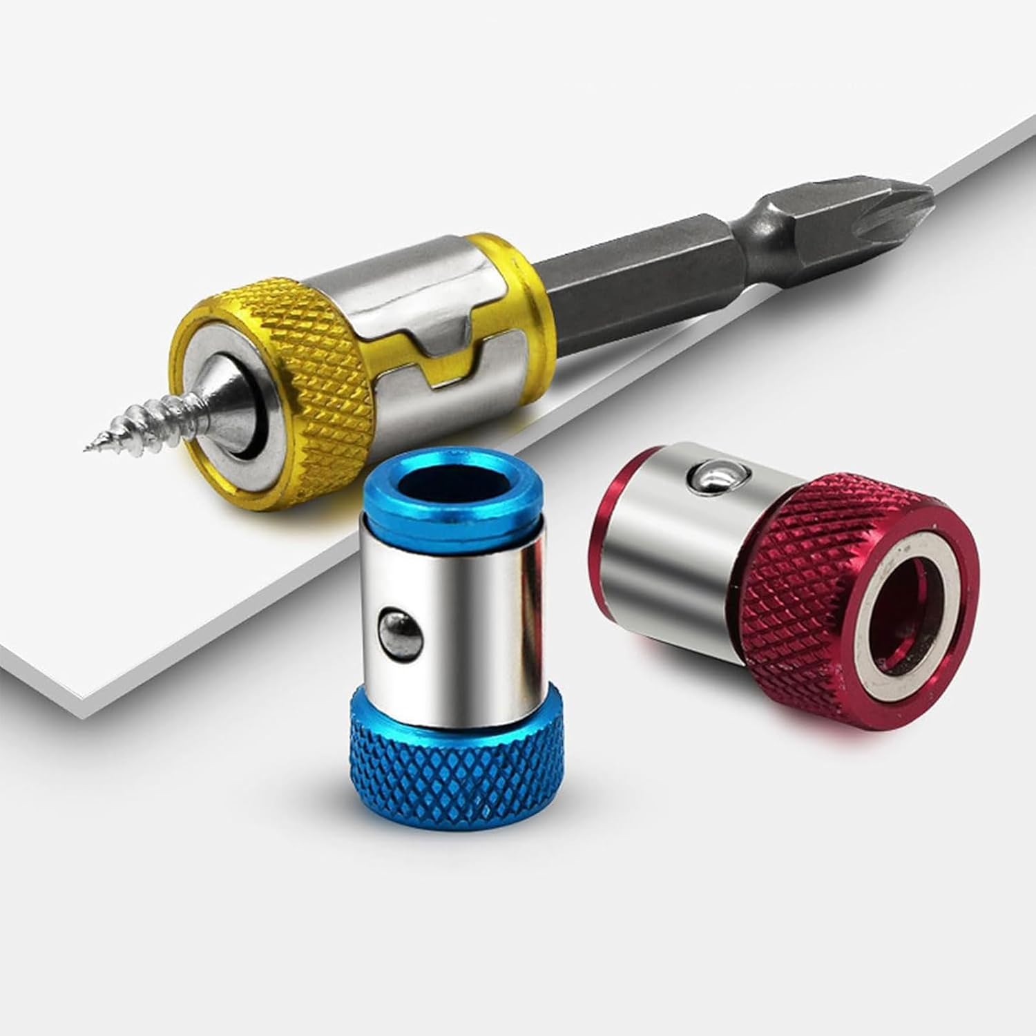 6PCS Magnetic Ring Screwdriver Set, Universal 1/4 Inch Hex Bit Magnetizer, Removable Magnetic Ring for Electric Drill & Screwdriver Bits, Strong Magnetization Tool AccessoriesPower Tools 6PCS Magnetic Ring Screwdriver Set, Universal 1/4 Inch Hex Bit Magnetizer, Removable Magnetic Ring for Electric Drill & Screwdriver Bits, Strong Magnetization Tool AccessoriesPower Tools