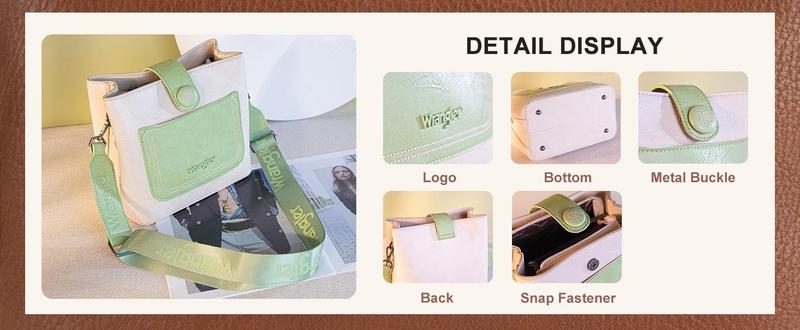 Wrangler Crossbody Purses for Women Handbag and Shoulder Bag for Ladies