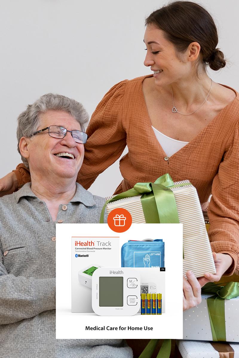 iHealth Track Smart Upper Arm Blood Pressure Monitor with Wide Range Cuff That fits Standard to Large Adult Arms, Bluetooth Compatible for iOS & Android Devices