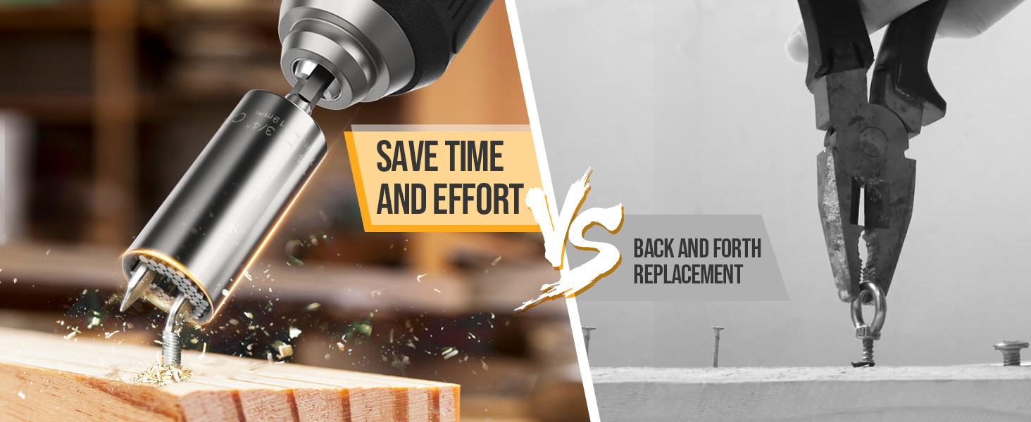 Fathers Day Dad Gifts from Daughter Son Wife Super Universal Socket Tools Gifts for Men, Grip Set with Power Drill Adapter Cool Stuff Gadgets Present Ideas Gifts for Dad Husband Him Grandpa Step Dad Fathers Day Dad Gifts from Daughter Son Wife Super Universal Socket Tools Gifts for Men, Grip Set with Power Drill Adapter Cool Stuff Gadgets Present Ideas Gifts for Dad Husband Him Grandpa Step Dad