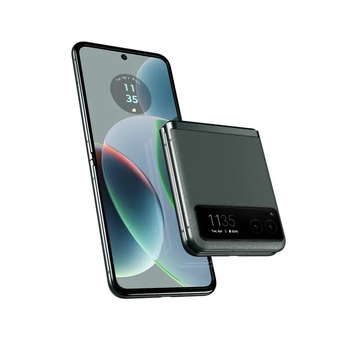 Refurbished Premium Motorola RAZR 2023 (Fully Unlocked, Android OS, Built-In Camera, USB Compatibility, Bluetooth Connectivity, Device Protection) with 1-Year Warranty, Phone