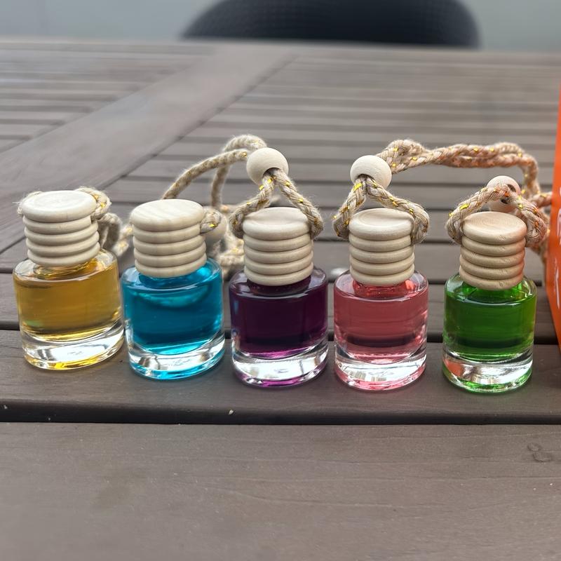 5 Bottles Premium Car Air Freshener - Upgraded Scented Hanging Diffuser with Long Lasting Fragrance | Variety of Scents for Car, Office & Home | Perfect Gift Set for Men & Women - Christmas, Birthday, Valentine‘s Day Gifts