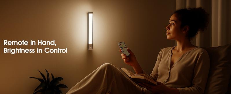 Under Cabinet Lights 5 Pack 2000mAh USB Rechargeable 52LED Magnetic Dimmable for Kitchen Stairs Wardrobe Lighting