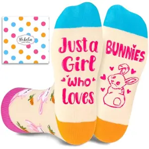 Cute Fuzzy Bunny Socks for Women Novelty Rabbit Socks Funny Bunny Gifts for Women