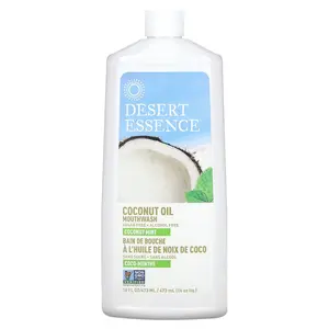 Desert Essence Coconut Oil Mouthwash, Coconut Mint, 16 fl oz (473 ml)