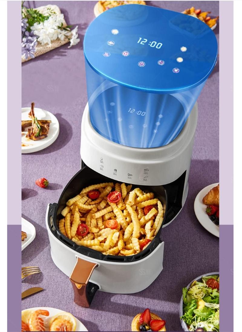 【Big Deals】8L Large Air Fryer, 1400W Oilless Digital Air Fryer with 6 Presets, Touch Screen, Timer & Temp Control, Nonstick Basket for Fries, Chicken, Wings & More
