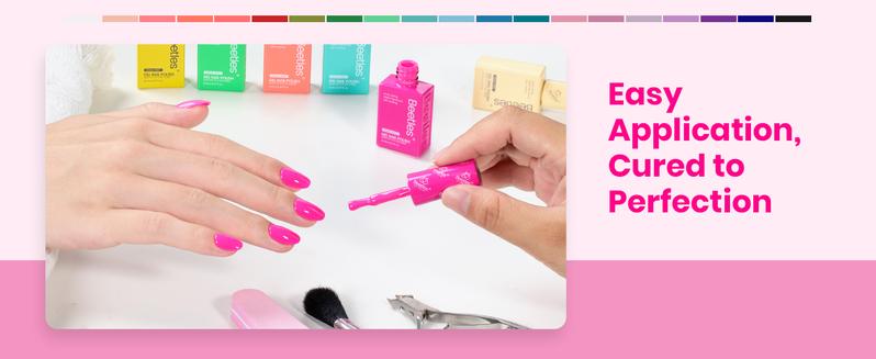 Beetles Hot Pink Gel Nail Polish –UV LED Soak Off Gel Polish Bright Pink Color with Matching Bottle Long Lasting Glossy Gel Polish for DIY Manicures at Home or Salon Beetles Hot Pink Gel Nail Polish –UV LED Soak Off Gel Polish Bright Pink Color with Matching Bottle Long Lasting Glossy Gel Polish for DIY Manicures at Home or Salon