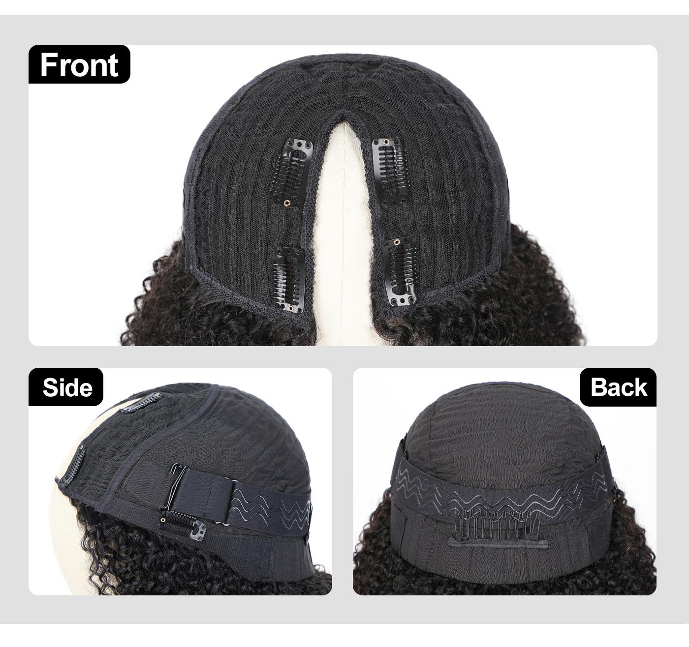 OQ HAIR V Part Wig Human Hair Afro Kinky Curly Wig No Leave Out Thin Part Beginner Friendly OQ HAIR V Part Wig Human Hair Afro Kinky Curly Wig No Leave Out Thin Part Beginner Friendly