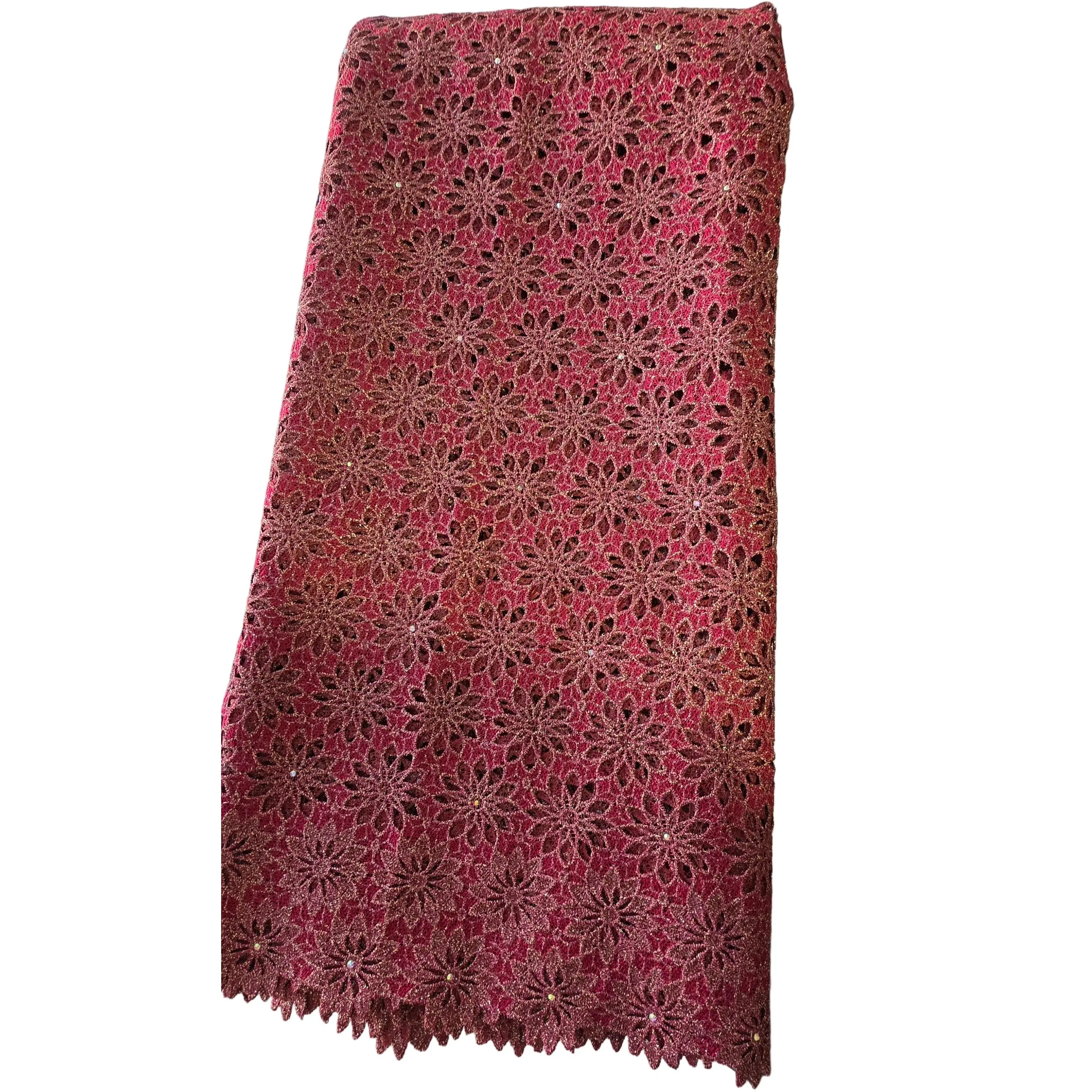 High-quality Guipure African Fabric Lace for a special occasion 5 Yards/set.