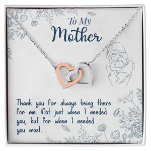 Thank You For Always Being There - Interlocking Hearts Necklace
