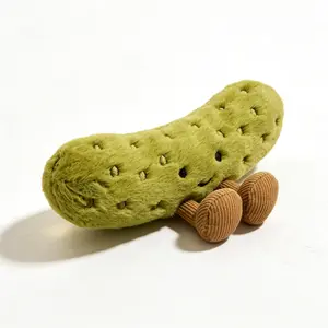 Cute Pickle Stuffed Animal: Soft Huggable Cotton Design, Lovely Expression & Small Feet – Perfect Gift for Everyone