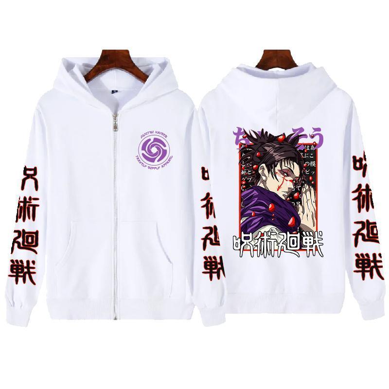 [Black Friday] Anime Jujutsu Kaisen Choso Graphic Print Hooded Men Women Trendy Zipper Hoodies Oversized Sweatshirt Harajuku Unisex Zip Jacket2026 new