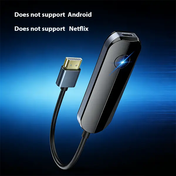 Lulaven 2026 Wireless HD Display Adapter - Plug-and-Play iOS Accessory for iPhone, 5G WiFi 1080P Full HD Streaming Mirroring, Tech Gadget with Included Cable, Manufacturer Warranty