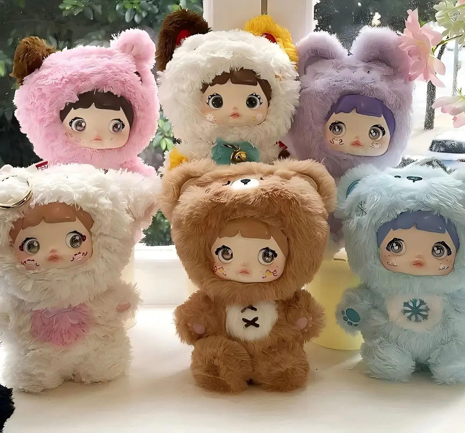 Nommi Loveliness Never Ends Series V1  Collection Plush Blind Box,Kawaii Plush Stuffed Animal Blind Box,Cute Around the Clock Mystery Collectible Stuffed Toy Surprise Gift for Kids and Fans Soft and Adorable Figures ,Plush Dolls ,Teddy Bear Sealed Hobby B