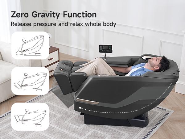 Real Relax 2024 full body massage chair zero gravity with shiatsu massage SL-Track with airbag heating comfortable Favor-23 massage recliner
