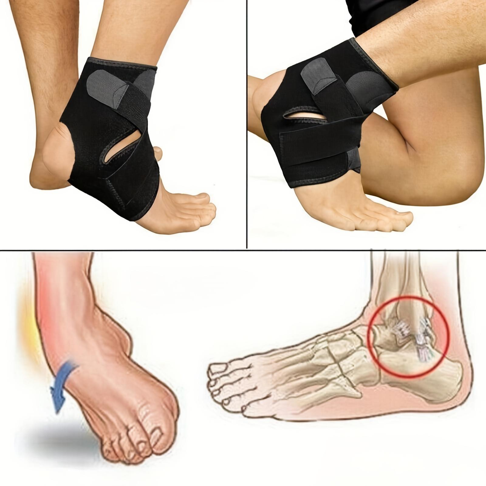 4-piece Set Sports Ankle Support Compression Bandage, Ankle Fixation Strap, Breathable and Comfortable Ankle Support Sleeve, Sports Protection Equipment, Fitness Running Basketball Foot Accessories, Unisex Sports Protection