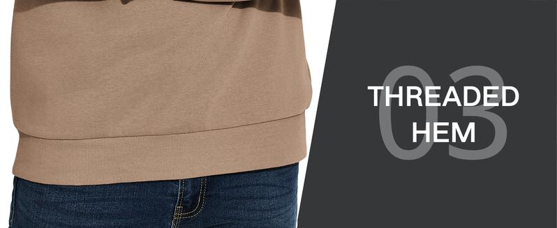 PINSPARK Men's Quarter Zip Fleece Cotton Pullover Sweatshirts Mock Neck Casual Long Sleeve Spring Winter Warm Sweatshirt springtok