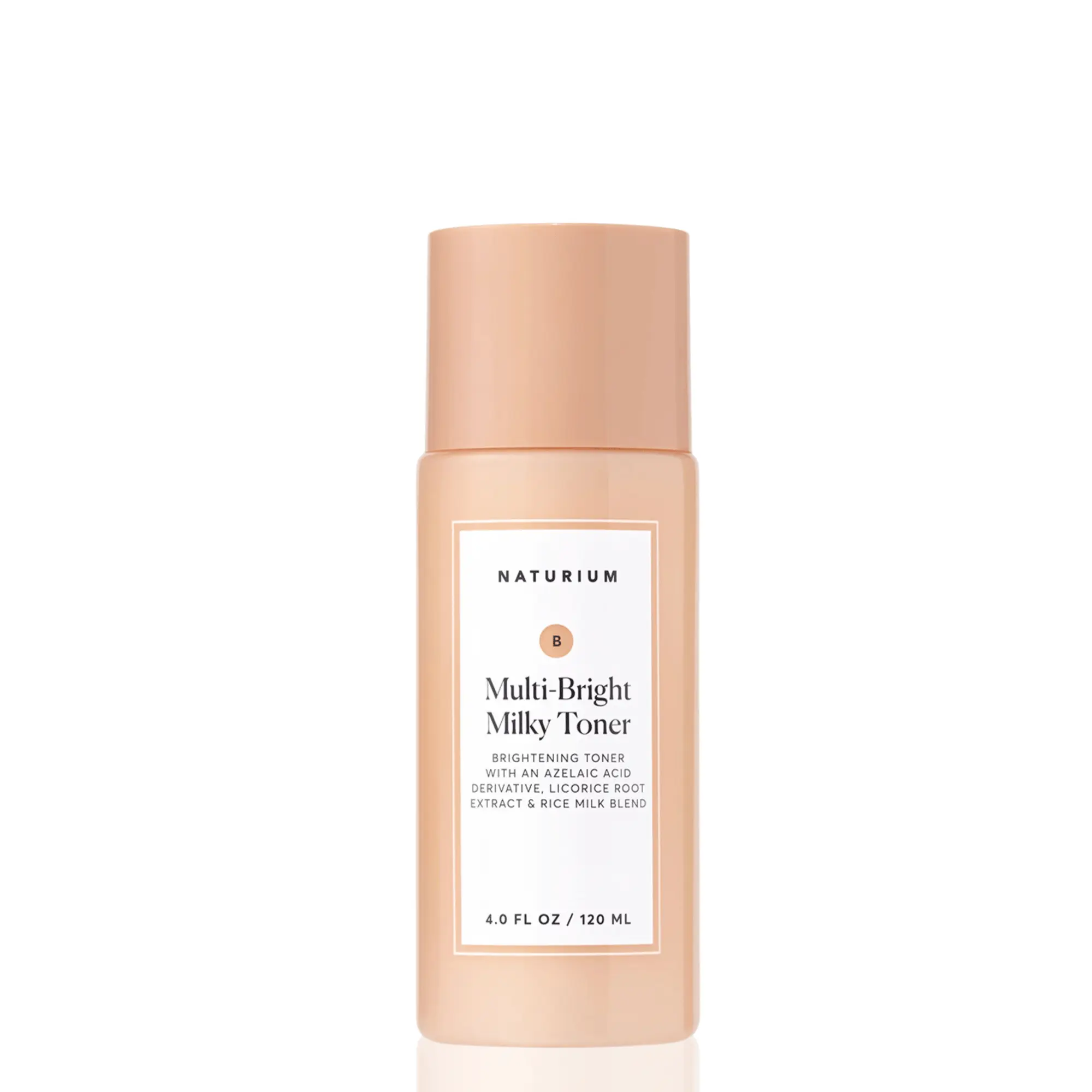 Naturium Multi-Bright Milky Toner (120ml) - Azelaic Acid & Rice Milk Facial Toner, Exfoliating and Hydrating Toner