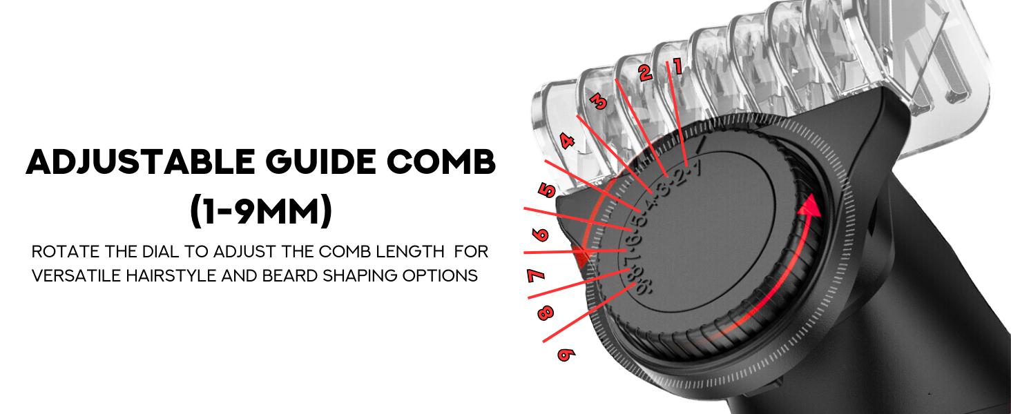 Supreme Trimmer Manscape Multigroomer | Waterproof Rechargeable Men's All-in-One Body & Beard Trimmer Kit | Hair, Nose & Ear multigroom Trimmer grooming tools set series