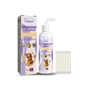 Pet Ear Cleaner Ear Drops for Dogs & Cats, Relieve Itchy Ear, Odor and Remove Ear Wax, Puppy Cleaner