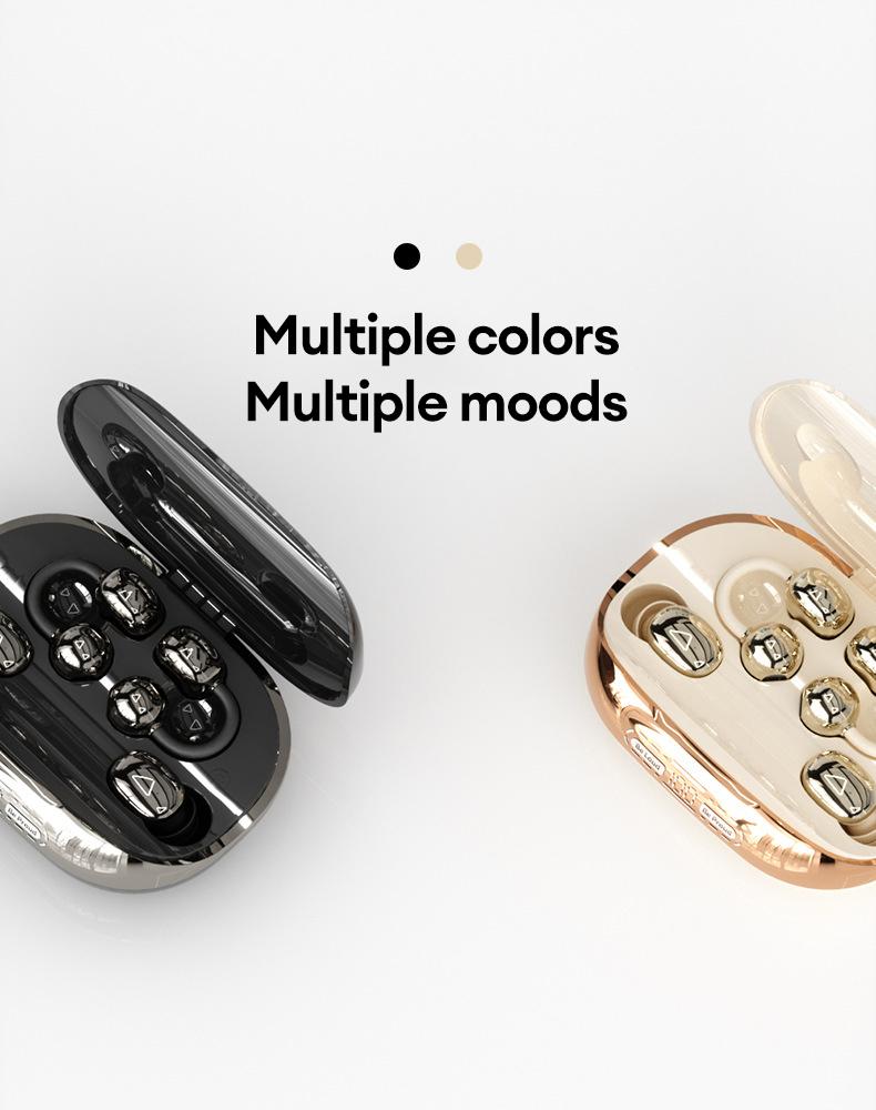 HYUNDAI Power bank & Ear clip type & Sleeping type 3-in-1 wireless Bluetooth headphones,Can charge the phone in reverse,With two pairs of headphones included,Waterproof and sweat-proof, with excellent sound transmission quality,Suitable for couples,sports