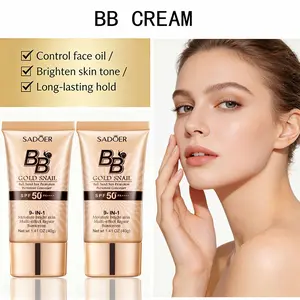High-Concealing Waterproof Snail BB Cream - 40g. An easy-to-apply concealer that is highly waterproof, long-lasting, oil-controlling, and provides a matte finish for a natural look. Perfect for makeup beginners regalo belleza anti-aging skin rejuvenation