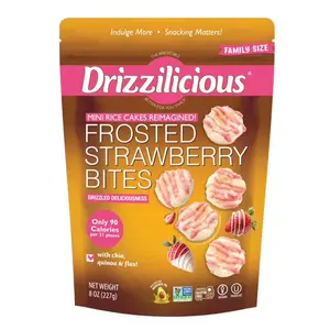 Drizzilicious Frosted Strawberry Mini Rice Cakes 8 oz