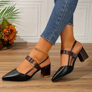Women's pointed high heels，With its soft sole and comfortable, smooth feel, this versatile pair of shoes is perfect for both work and fashion events，simple fashion style