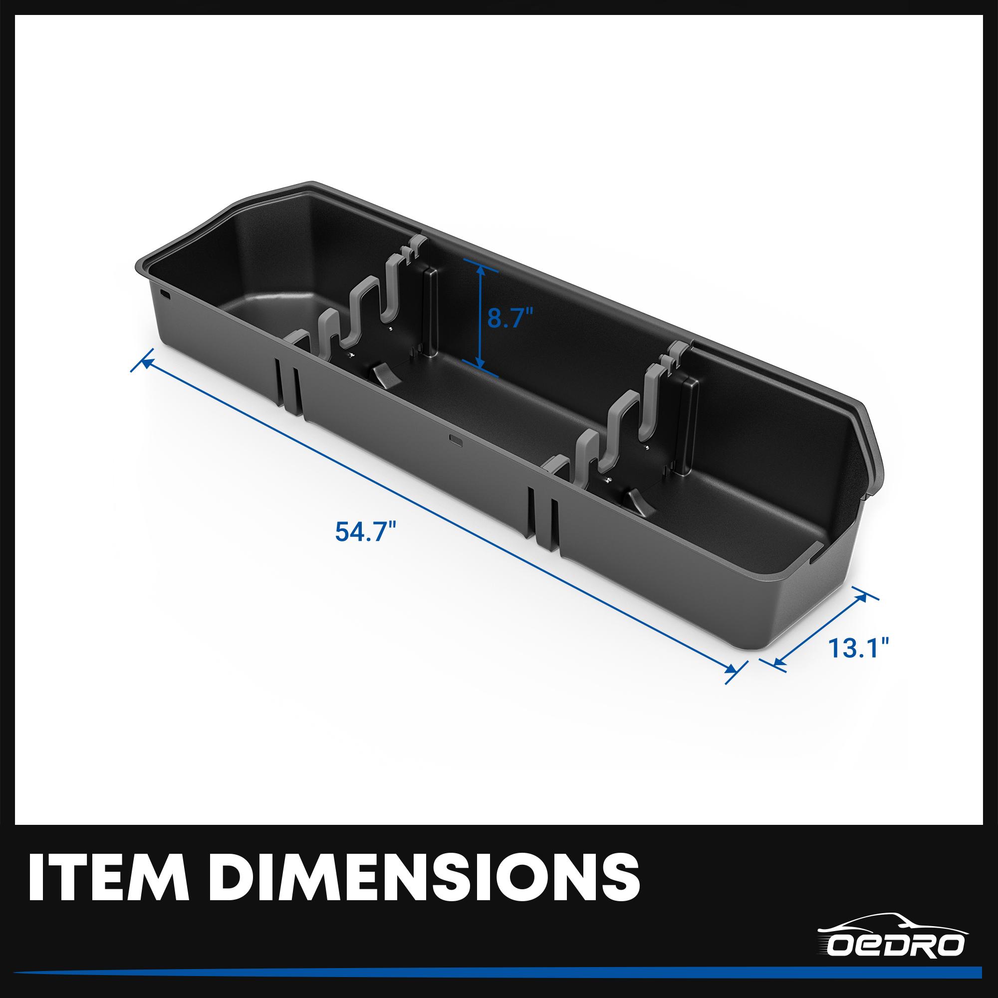 OEDRO Underseat Storage for 2015-2026 Ford F150 SuperCrew/Crew Cab, 2017-2026 F-250/350/450/550 Super Duty, Upgraded Rear F-150 Under Seat Storage Truck Organizer Tool Box