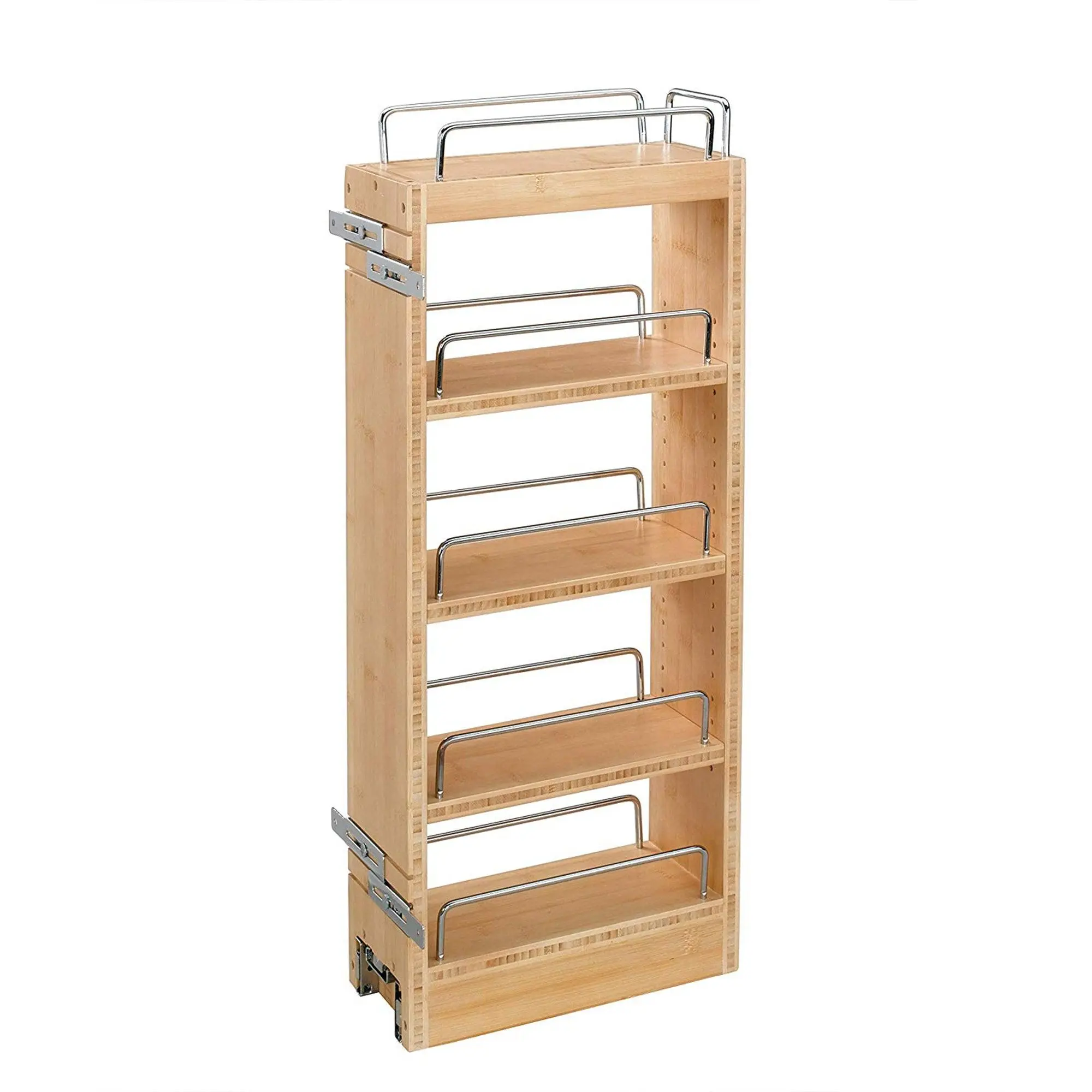 Rev-A-Shelf 8 Inch Pull Out Kitchen Cabinet Organizer Soft-Close, 448-WC-8C