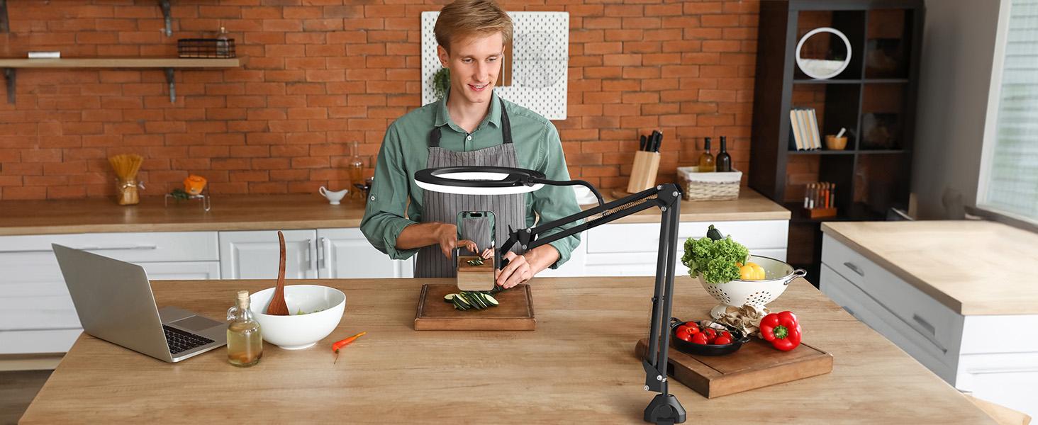 TONOR 10" Ring Light Kit – Adjustable Angle Boom Arm & Phone Holder for Recording, Streaming, Makeup & Nail Art TONOR 10" Ring Light Kit – Adjustable Angle Boom Arm & Phone Holder for Recording, Streaming, Makeup & Nail Art