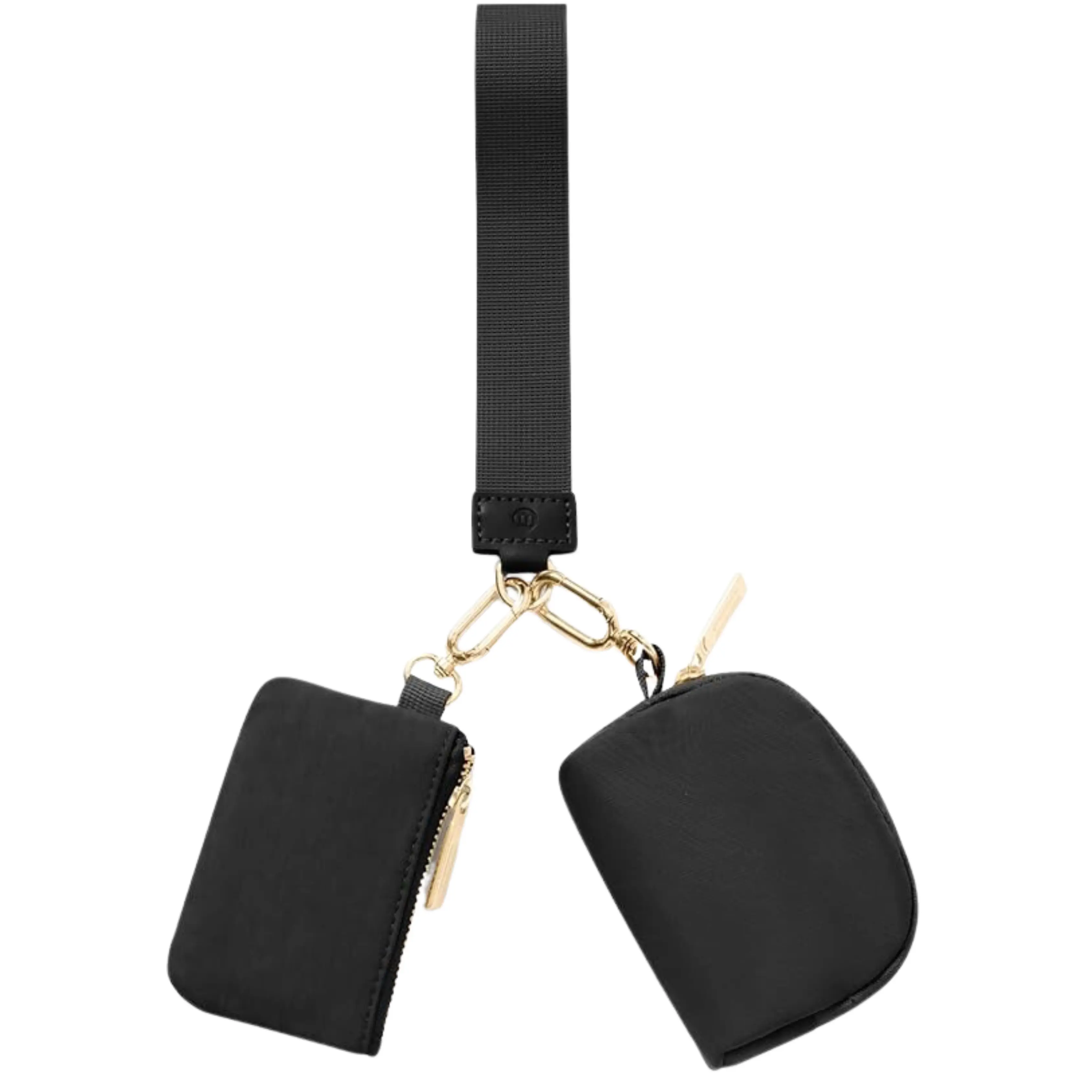 Mini Zip Around Wristlet keychain Wallet for Women Dual Pouch Wristlet Portable wallet Coin Purse Mini Women Coin Pocket