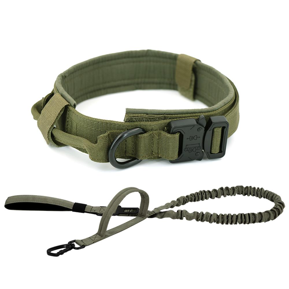 Dog Training Collar Adjustable Tactical Dog Collar And Leash Set Control Handle Pet Lead Collar For Small Big Dogs