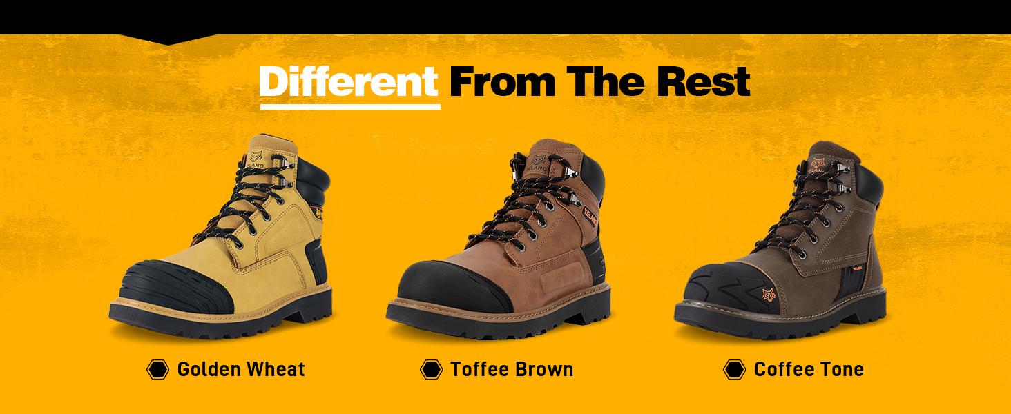 Men's Anti-smash& Anti-puncture Steel Toe Work Boots Fashionable Non-slip Oil-proof&Wear-resistant Work Shoes Lace Up Hight Top Safety Shoes Men's Anti-smash& Anti-puncture Steel Toe Work Boots Fashionable Non-slip Oil-proof&Wear-resistant Work Shoes Lace Up Hight Top Safety Shoes