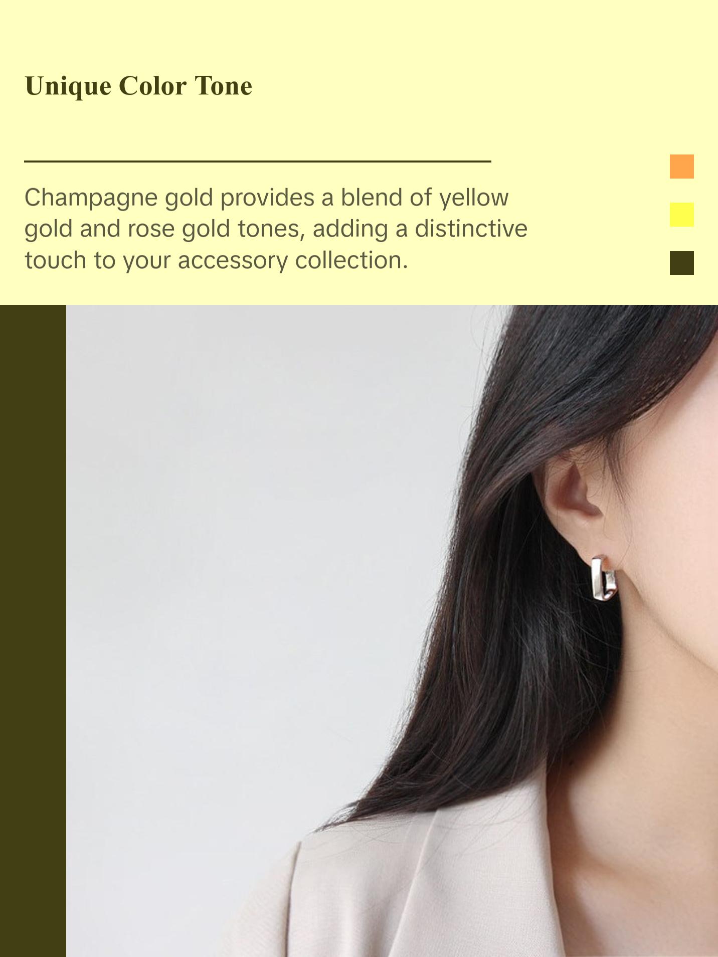 Classic Rectangle 925 Sterling Silver Hoop Earrings