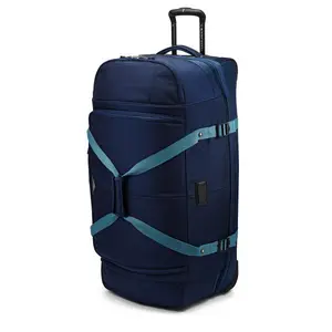 High Sierra Fairlead 34" Drop-Bottom Wheeled Duffel - True Navy / Graphite Blue
