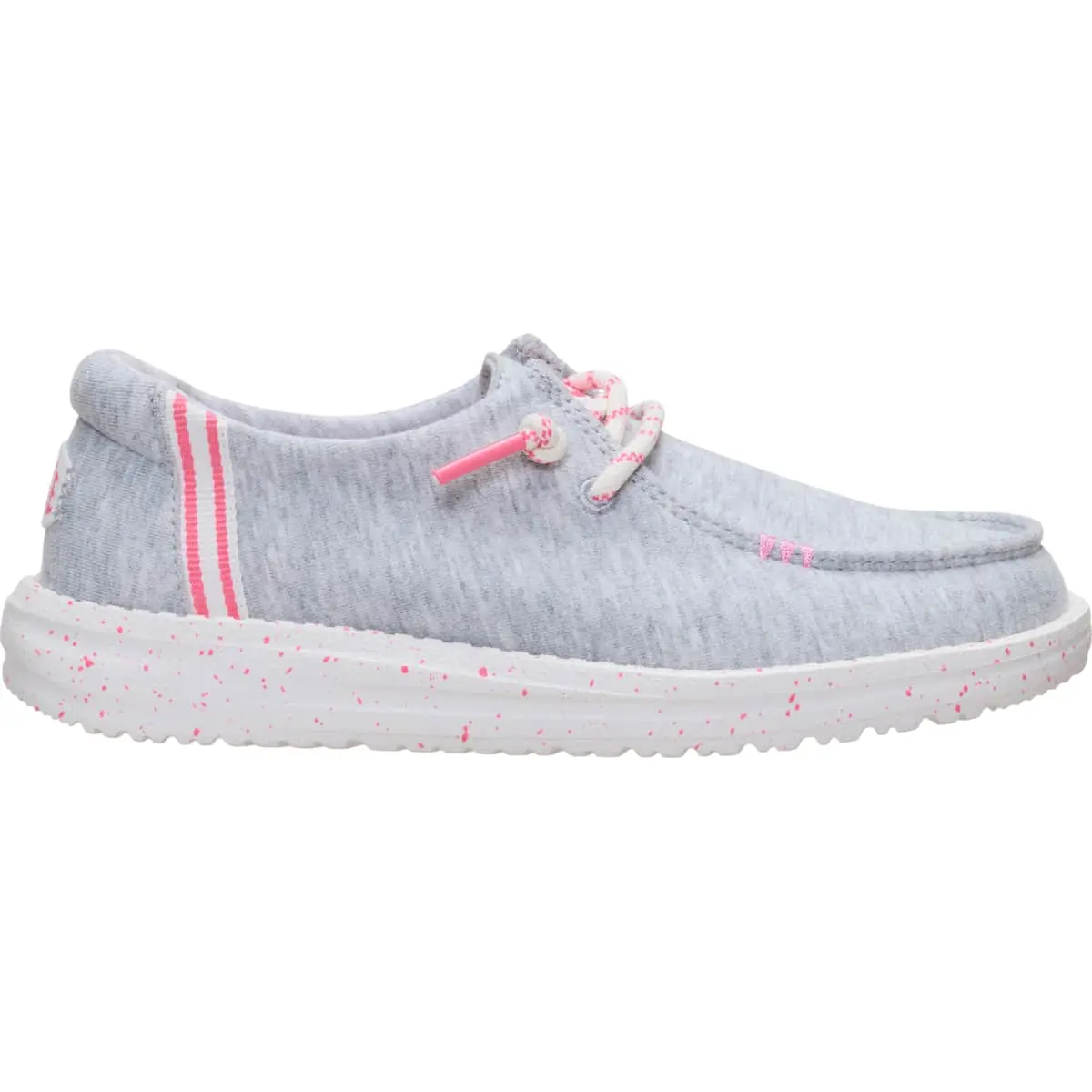 HEYDUDE Wendy Kids Stretch Jersey - Comfortable Slip on Shoes for Youth