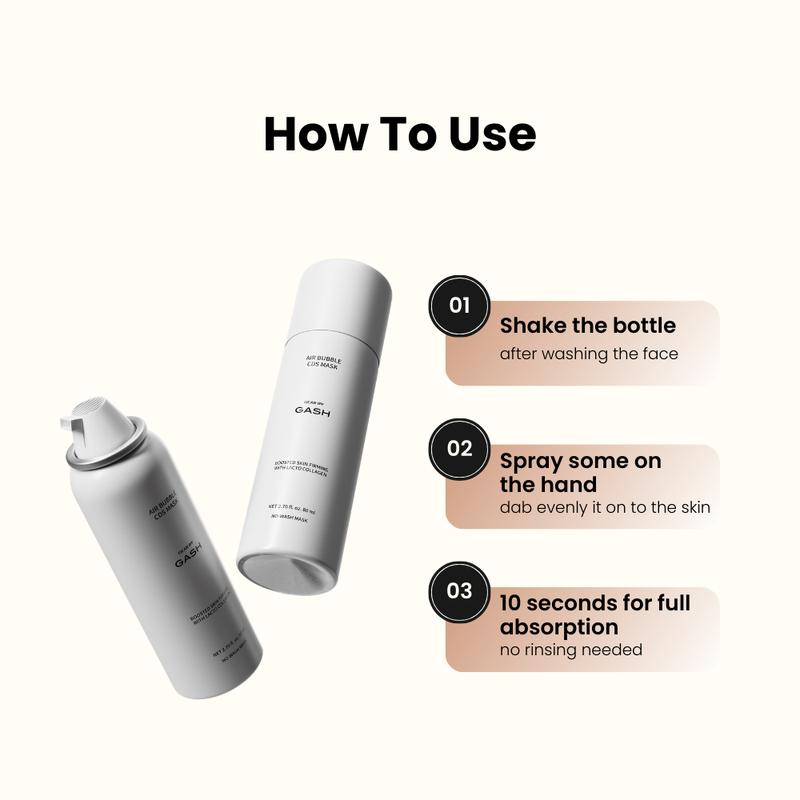 Gear By Gash Triple Super Repair Calming & Barrier Support Spray Mask Ultra-concentrated Instant Absorption Formula Fast-absorbing Lightweight Texture