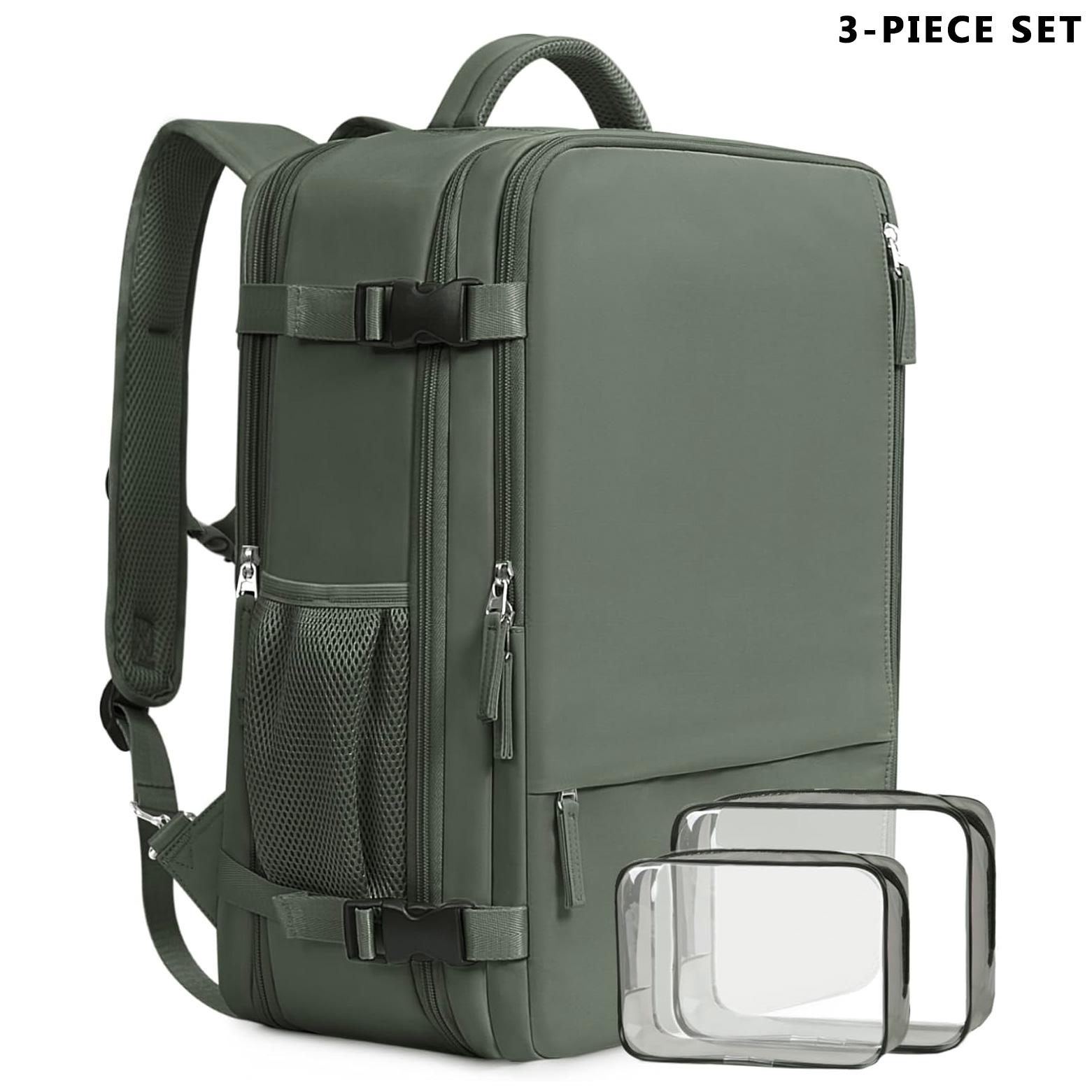 Simple Multi-Compartment Business Laptop Travel Bag Lightweight Zipper Luggage Backpack, Preppy Backpack, Large-Capacity Men’s Casual Travel Backpack, Women’s Computer Backpack, High School and Middle School Student Backpack, College Student Backpack