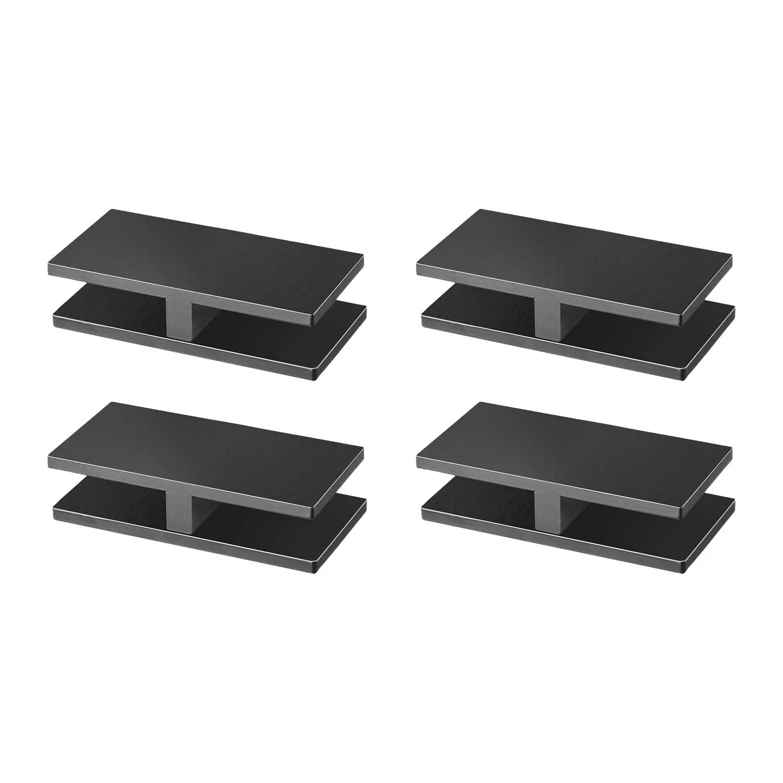 【SummerFinds】VEVOR Glass Clamp,  , 4 PCS Rectangle Glass Railing Bracket for 0.31 "-0.47 " Tempered Glass, 304 Stainless Steel Glass Mounting Clamp, 0.2” Thick Glass Shelf Bracket for Balcony, Garden, Pool, Stair