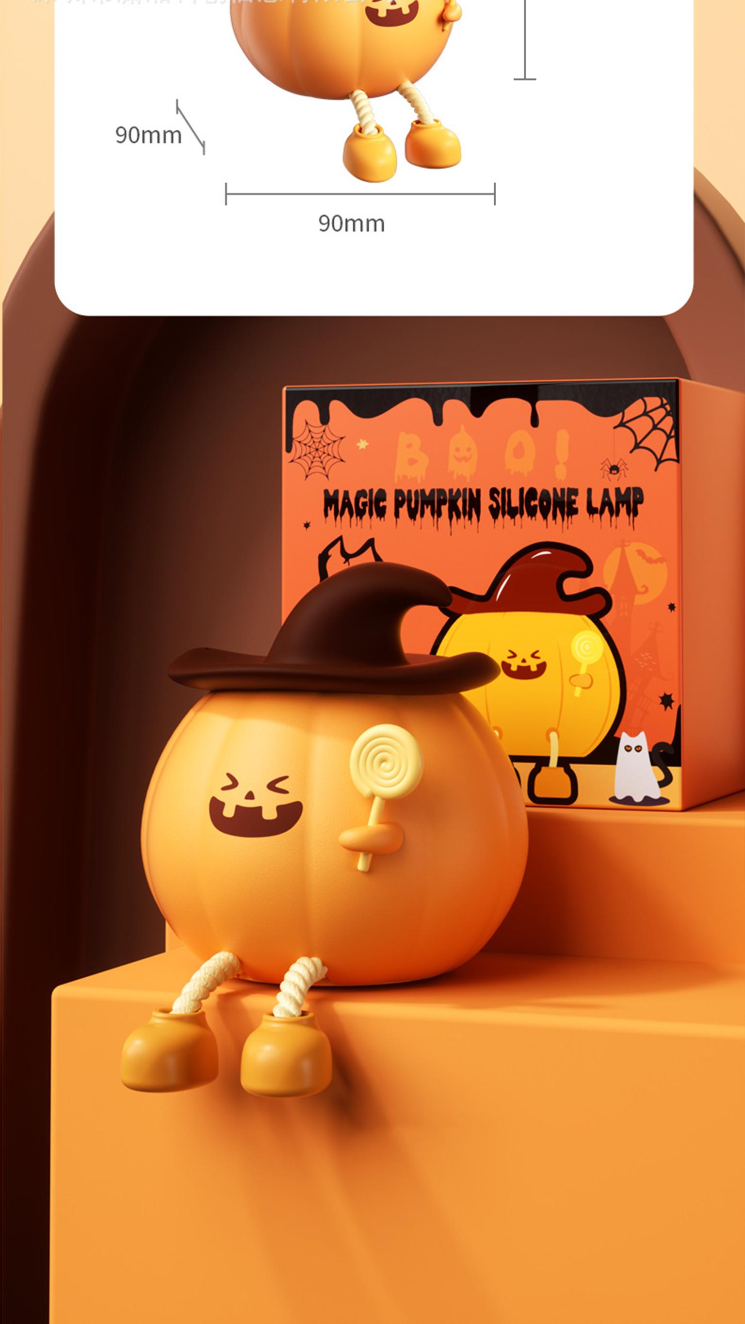 Adorable Pumpin Night Light - Multiple Brightness Settings, Lighting, Bedroom Lamp, Modern Decor, Animal Theme, Soft Touch, Durable Construction, Touch Control Lamp, Adjustable Brightness, Home Decorators, Room