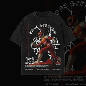 Vintage Red Space Ranger Washed Graphic T-Shirt – Retro Astro Power Style Streetwear Cotton Tee Unisex Shirt