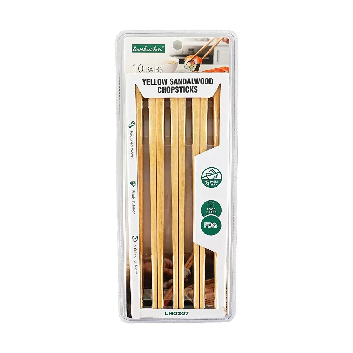 Love Harbor Natural Rosewood Chopsticks - Lacquer-Free, Wax-Free, Anti-Slip, High-Temperature Resistant, Reusable Chopsticks for Home Dining Love Harbor Natural Rosewood Chopsticks - Lacquer-Free, Wax-Free, Anti-Slip, High-Temperature Resistant, Reusable Chopsticks for Home Dining