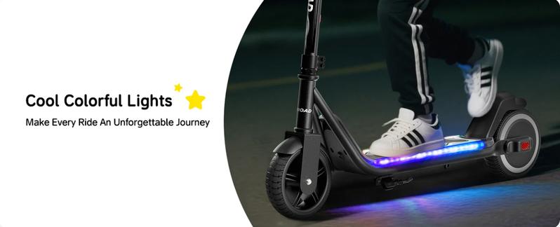 【Best Gifts】Electric Scooter for Kids, 150W Motor, 10MPH, 9 Miles, Dual Speed, 18V 2.6Ah Battery, 6'' Tires, Disc Brakes, Folding Kids Electric Scooter for Ages 6-12