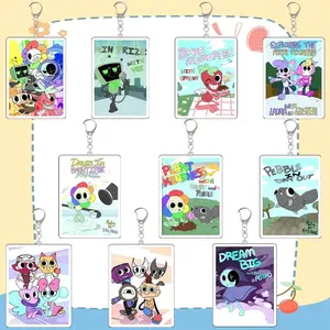 Dandy's World Roblox Keychain, Dandy Gigi Razzle Dazzle Goob Brightney Scraps, Kawaii Keyring – Cute Acrylic Keychain Charms, Perfect Gift for Fans & Collectors