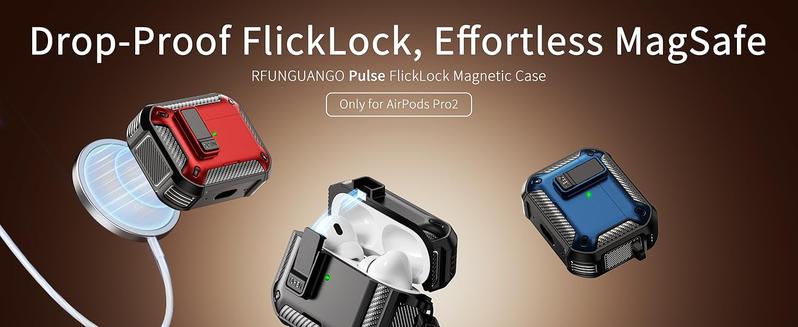 AirPods Pro 3 Generation Case Cover with Cleaner Kit, Military Hard Shell Protective Armor with Lock for AirPod Gen 3 Charging Case 2021,Front LED Visible,White