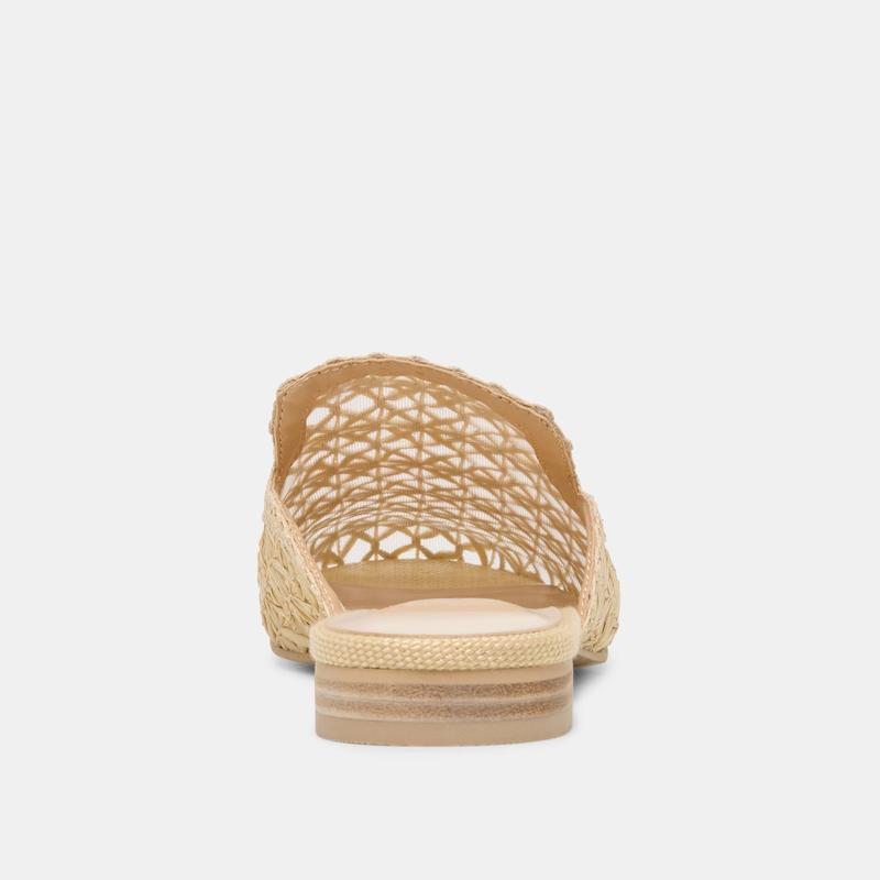 Dolce Vita KIRT FLATS LT NATURAL CROSS HATCH RAFFIA