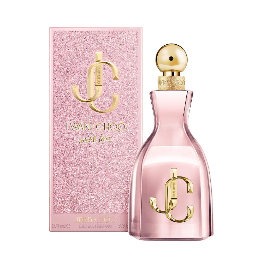 Jimmy Choo I Want Choo With Love Eau de Parfum - Women's Fragrance, Single Item Perfume with Raspberry, Rose, Vanilla Notes, Aromatic, Delightful, Floral Fruity Scent