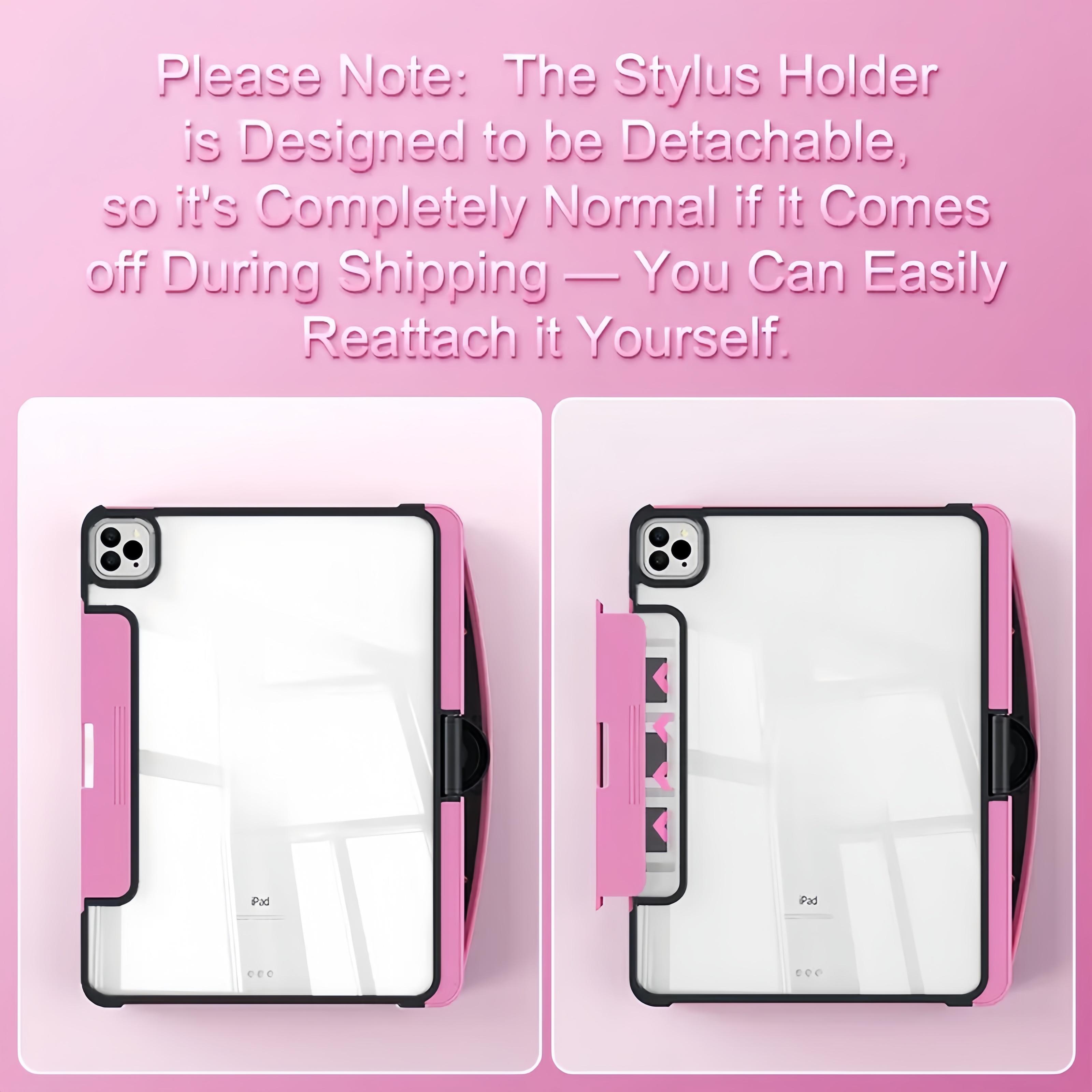 DarlingCase Y2k Pink iPad keyboard Case– 360° Rotating Multi-Touch Trackpad, RGB Backlit Keyboard, Transparent Back, Pencil Holder, Type-C Charging,for ipad 10th gen case ipad a16 case Tablet Cyberpunk Wireless  Digital